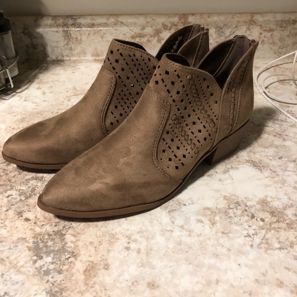 Brown booties